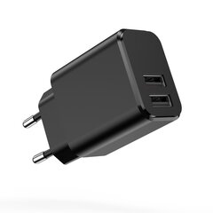Setty charger 2x USB 3A black цена и информация | Зарядные устройства для телефонов | 220.lv
