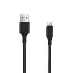 Setty lādētājs 1x USB 2,4A, melns + microUSB kabelis 1,0 m NEW цена и информация | Зарядные устройства для телефонов | 220.lv