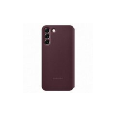 Samsung Clear View Cover piemērots Galaxy S22, bordo cena un informācija | Telefonu vāciņi, maciņi | 220.lv