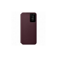 Samsung Clear View Cover piemērots Galaxy S22, bordo cena un informācija | Telefonu vāciņi, maciņi | 220.lv