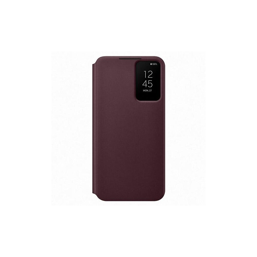 Samsung Clear View Cover piemērots Galaxy S22, bordo цена и информация | Telefonu vāciņi, maciņi | 220.lv