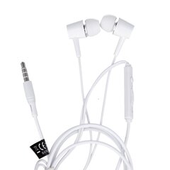 Maxlife wired earphones MXEP-02 jack 3,5mm white цена и информация | Наушники | 220.lv