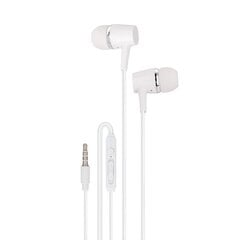 Maxlife wired earphones MXEP-02 jack 3,5mm white цена и информация | Наушники | 220.lv