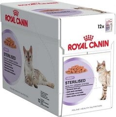 ROYAL CANIN FHN WET 85Gx12 STERILISED IN GRAVY KAĶIEM cena un informācija | Konservi kaķiem | 220.lv