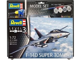 Revell - F-14D Super Tomcat dāvanu komplekts, 1/72, 63960 cena un informācija | Konstruktori | 220.lv