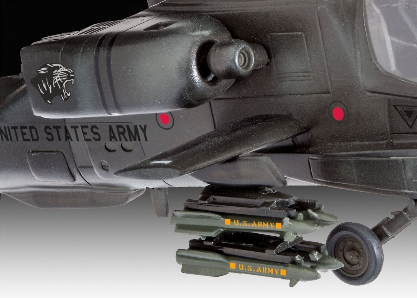 Revell - AH-64A Apache dāvanu komplekts, 1/100, 64985 цена и информация | Konstruktori | 220.lv