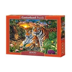Puzzle 2000 pieces Family of tigers cena un informācija | Puzles, 3D puzles | 220.lv