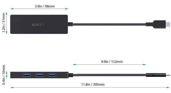 AUKEY CB-C64 cena un informācija | Adapteri un USB centrmezgli | 220.lv