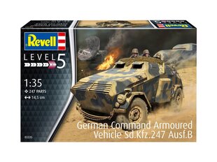 Сборная пластиковая модель Revell - German Command Armoured Vehicle Sd.Kfz. 247 Ausf. B, 1/35, 03335 цена и информация | Kонструкторы | 220.lv