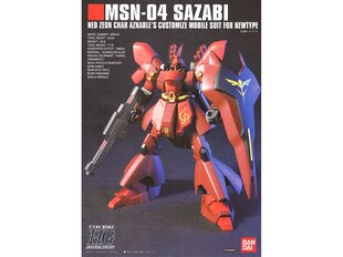 Пластиковая сборная модель Gunpla Bandai - HGUC MSN-04 Sazabi, 1/144, 58889 цена и информация | Конструкторы и кубики | 220.lv