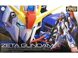 Пластиковая сборная модель Gunpla Bandai - RG MSZ-006 ZETA Gundam, 1/144, 61599 цена и информация | Конструкторы и кубики | 220.lv