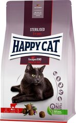 Корм Happy Cat для кастрированных кошек с говядиной Sterilised Voralpen Rind, 4 кг цена и информация | Сухой корм для кошек | 220.lv