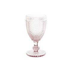 Vīna glāze DKD Home Decor, rozā, stikls (240 ml) cena un informācija | Glāzes, krūzes, karafes | 220.lv