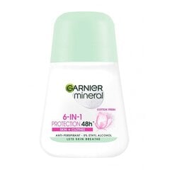 Шариковый дезодорант Garnier Mineral 6в1 Protection 48Ч, 50 мл цена и информация | Дезодоранты | 220.lv