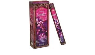 Lavender aromatiskie smaržkociņi KRISHAN India, 8 gab. цена и информация | Подсвечники, свечи | 220.lv