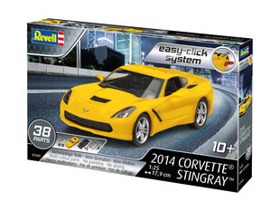 Сборная пластиковая модель Revell - 2014 Corvette® Stingray (easy-click), 1/25, 07449 цена и информация | Конструкторы и кубики | 220.lv