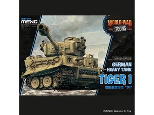 Сборная модель Meng Model - World War Toons - German Heavy Tank Tiger I, WWT-001 цена и информация | Конструкторы и кубики | 220.lv