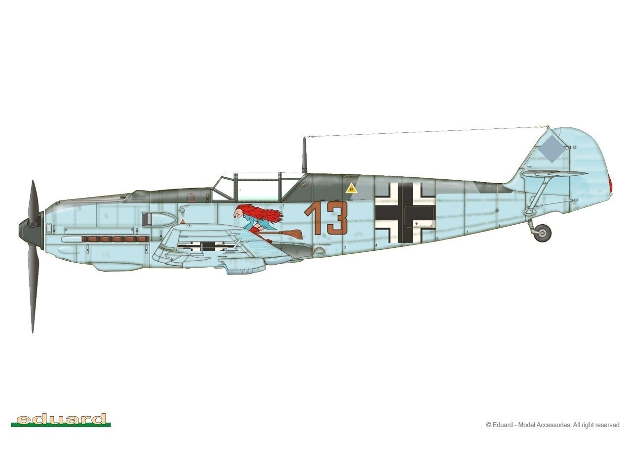 Eduard - Messerschmitt Bf 109E-1 ProfiPACK Edition, 1/48, 8261 cena un informācija | Konstruktori | 220.lv