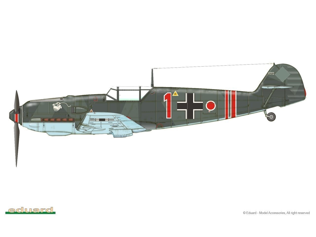 Eduard - Messerschmitt Bf 109E-1 ProfiPACK Edition, 1/48, 8261 cena un informācija | Konstruktori | 220.lv