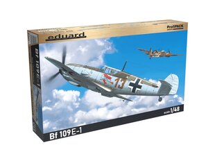 Сборная пластиковая модель Eduard - Messerschmitt Bf 109E-1 ProfiPACK Edition, 1/48, 8261 цена и информация | Kонструкторы | 220.lv