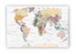 Korķa glezna - Pasaules karte uz vecās ķieģeļu sienas цена и информация | Gleznas | 220.lv