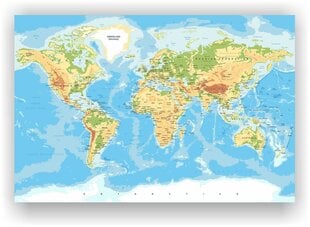 Пробковая картинка - географическая карта мира цена и информация | Картины | 220.lv