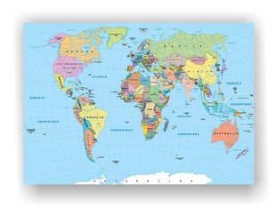 Korķa attēls — pasaules karte. lietuviešu valoda. cena un informācija | Gleznas | 220.lv