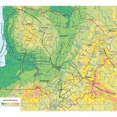 Fototapetes - Lietuvas karte, reljefs cena un informācija | Fototapetes | 220.lv