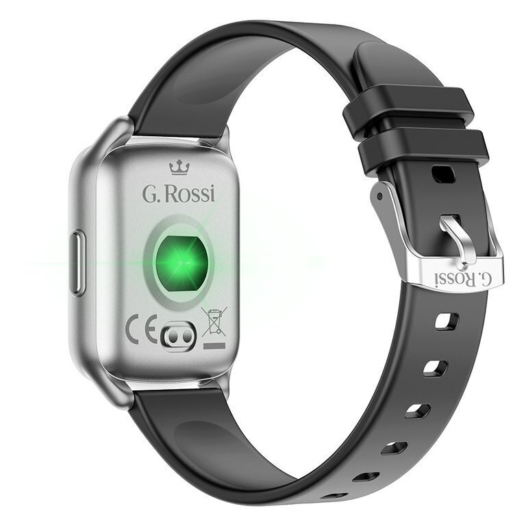 G. Rossi SW009 Silver/Black cena un informācija | Viedpulksteņi (smartwatch) | 220.lv