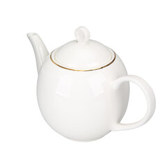 Bella Golden Line porcelāna tējkanna, 900 ml, krēmkrāsas cena un informācija | Glāzes, krūzes, karafes | 220.lv