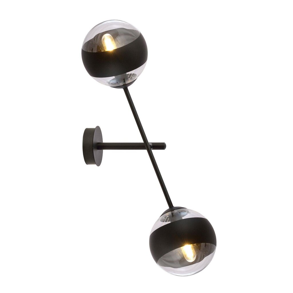 Emibig gaismeklis Linear K2 Black/Stripe цена и информация | Sienas lampas | 220.lv