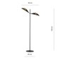 Emibig stāvlampa Vene LP2 Black/Gold cena un informācija | Stāvlampas | 220.lv