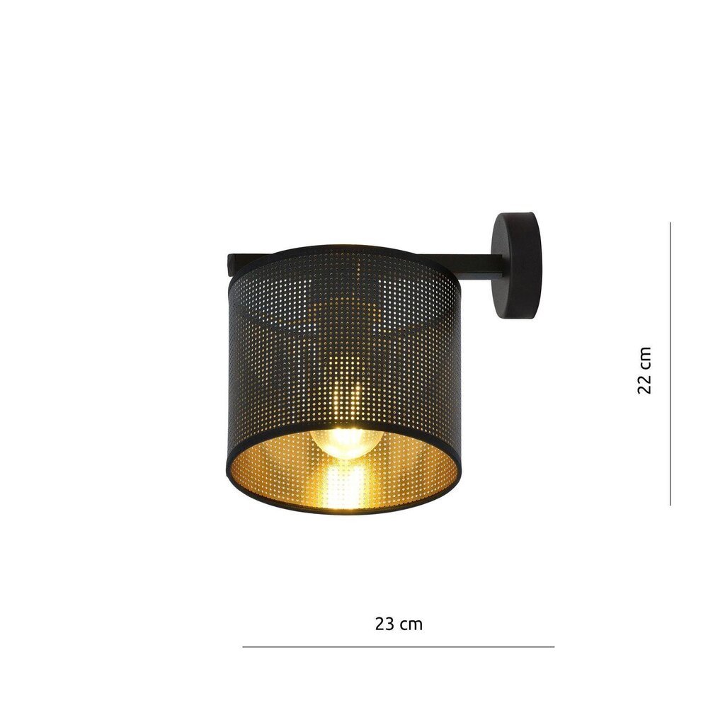Emibig sienas gaismeklis Jordan K1 Black/Gold cena un informācija | Sienas lampas | 220.lv