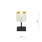 Emibig galda lampa Jordan LN1 White/Gold cena un informācija | Galda lampas | 220.lv