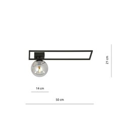 Emibig gaismeklis Imago 1B Black/Grafit cena un informācija | Griestu lampas | 220.lv