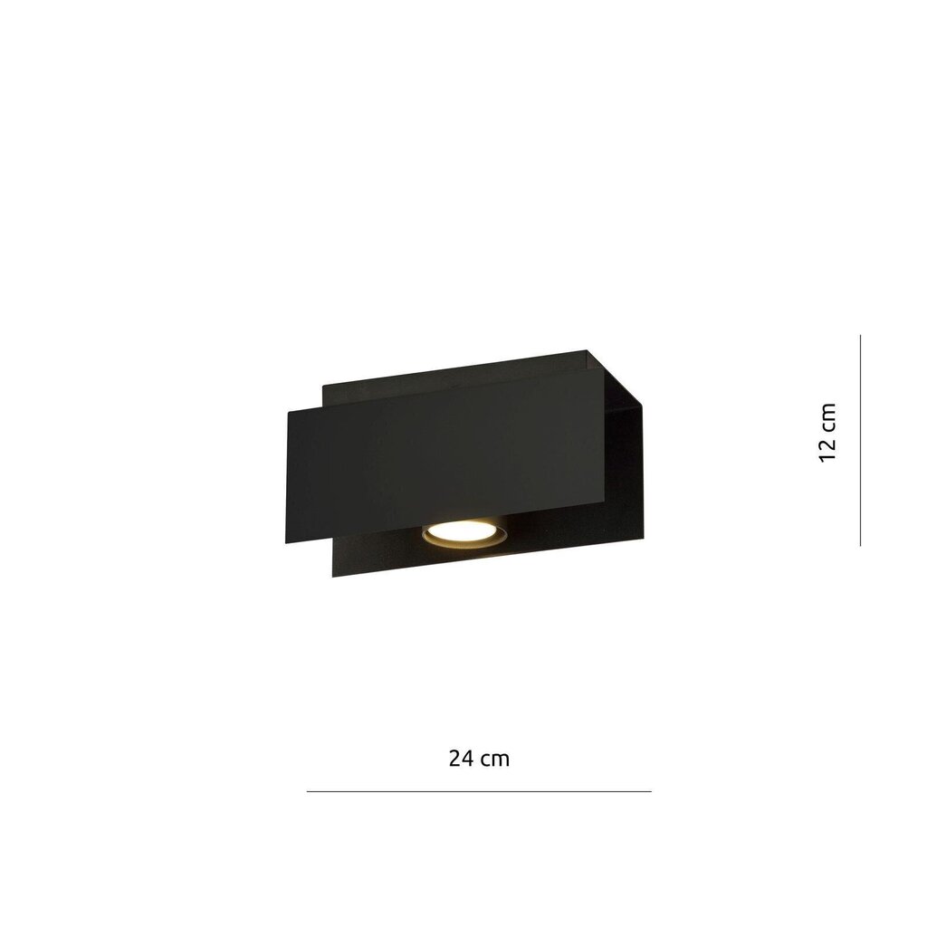 Emibig lampa Kenno 1 Black цена и информация | Griestu lampas | 220.lv