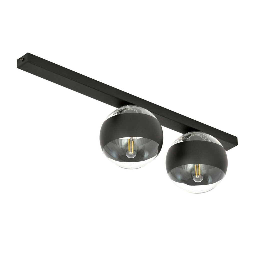 Emibig gaismeklis Fit 2 Black/Stripe цена и информация | Griestu lampas | 220.lv