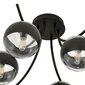 Emibig lampa Boston 6 Black/Stripe cena un informācija | Griestu lampas | 220.lv