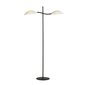 Emibig stāvlampa Lotus LP2 White/Gold cena un informācija | Stāvlampas | 220.lv