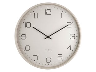 Настенные часы Великолепный металл, серый, 40 см цена и информация | Часы | 220.lv