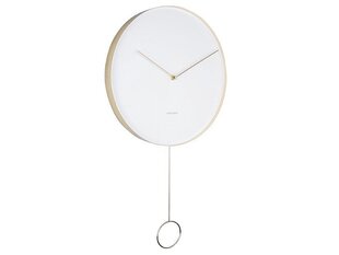 Настенные часы - маятник, белые цена и информация | Часы | 220.lv