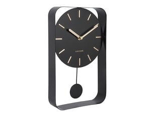 Sienas pulkstenis - Mazs burvīgs svārsts, melns cena un informācija | Pulksteņi | 220.lv
