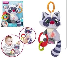 Подвесная игрушка со звуковыми и световыми эффектами - Raccoon Winfun, 3м+ цена и информация | Игрушки для малышей | 220.lv