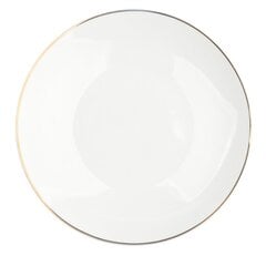 Bella Golden Line porcelāna šķīvis, 26 cm, krēmkrāsas cena un informācija | Trauki, šķīvji, pusdienu servīzes | 220.lv