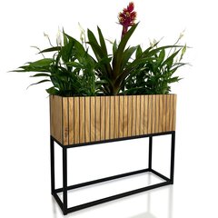 Вазон для растений - Loft Fiorino дубовый 62x22x50см цена и информация | Подставки для цветов, держатели для вазонов | 220.lv