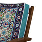 Spilvens krēslam Floriane Garden YM1297, zils cena un informācija | Krēslu paliktņi | 220.lv