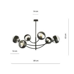 Emibig gaismeklis Hunter 6 Black/Stripe cena un informācija | Piekaramās lampas | 220.lv