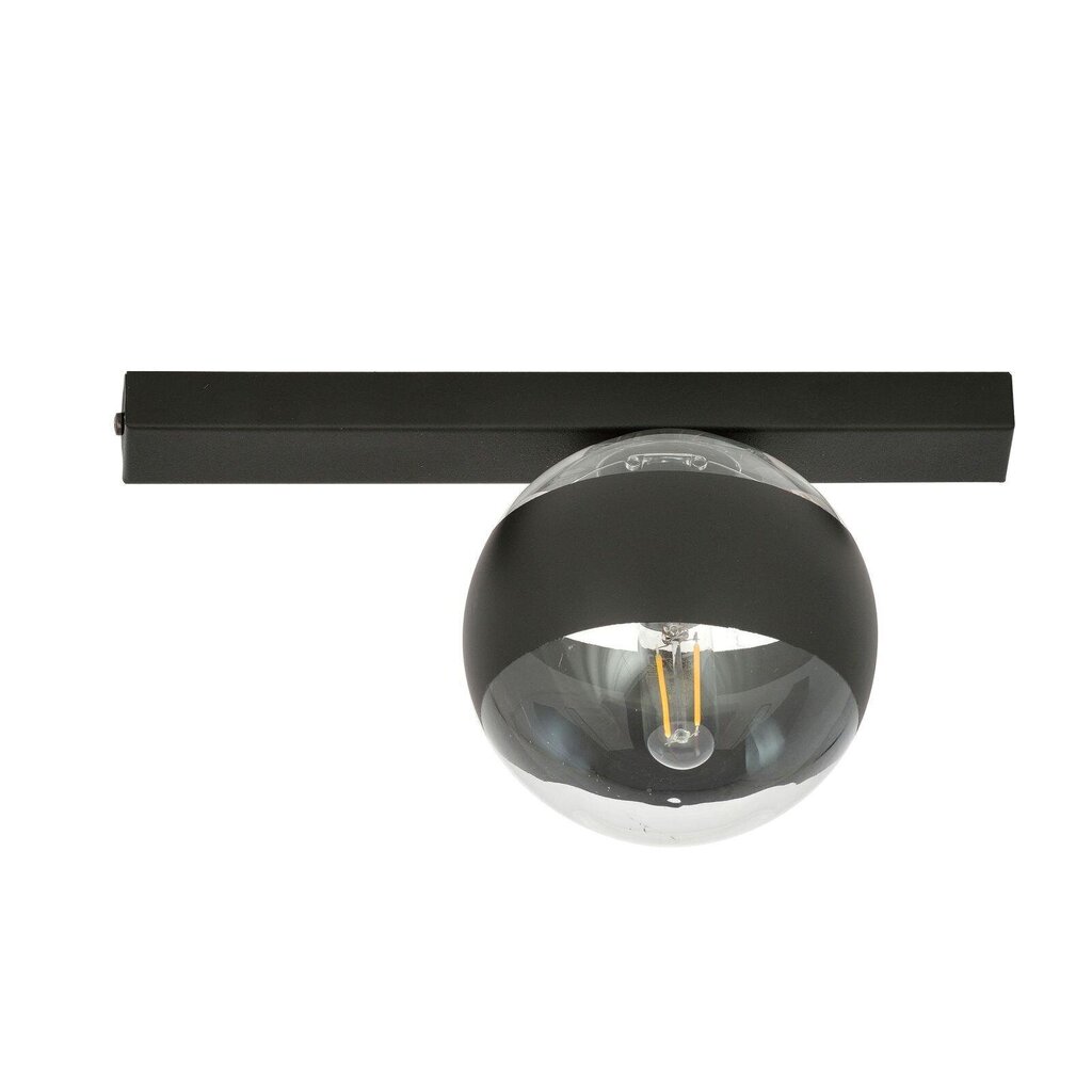 Emibig gaismeklis Fit 1 Black/Stripe цена и информация | Griestu lampas | 220.lv