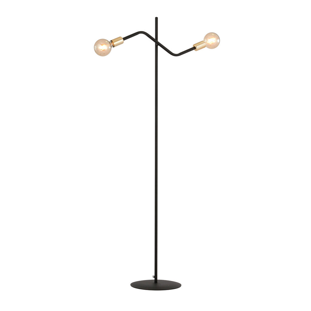 Emibig stāvlampa Bolt LP2 Black/Gold cena un informācija | Stāvlampas | 220.lv