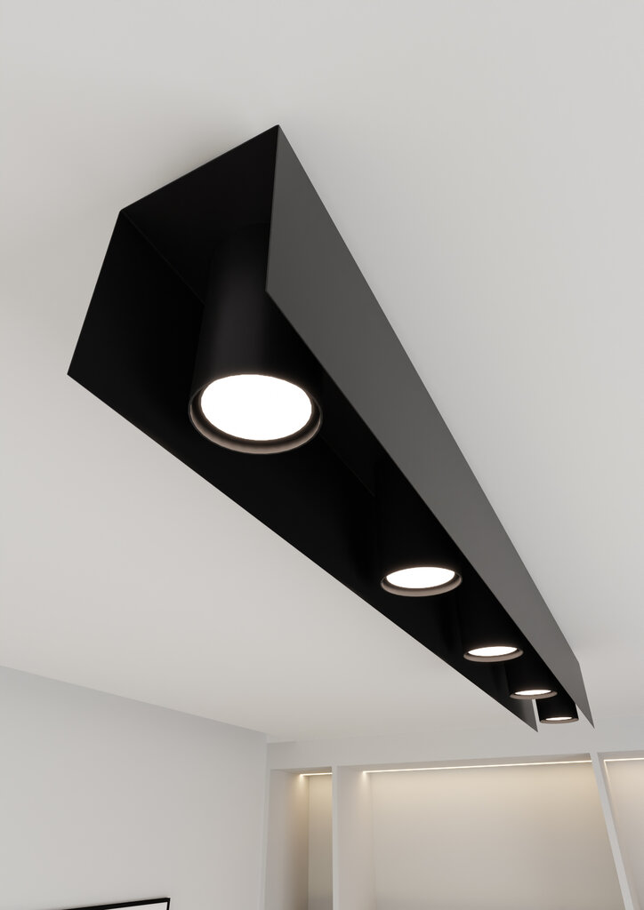 Emibig lampa Kenno 5 Black cena un informācija | Griestu lampas | 220.lv